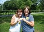 Mary Green introduces Rotary Jackpot Drawing Grand prize winner, Marty Potter!